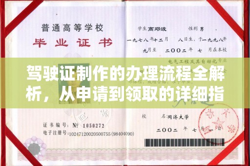 桃园驾驶证制作的办理流程全解析，从申请到领取的详细指南