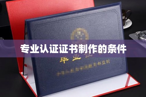 桃园专业认证证书制作的条件