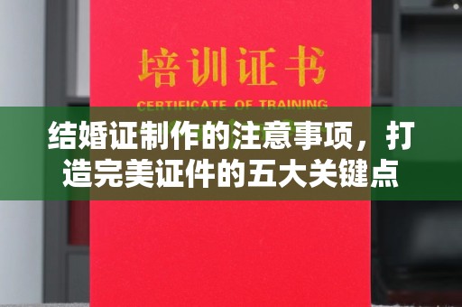 桃园结婚证制作的注意事项，打造完美证件的五大关键点