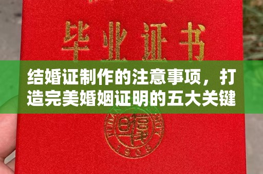 桃园结婚证制作的注意事项，打造完美婚姻证明的五大关键点