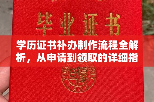 桃园学历证书补办制作流程全解析，从申请到领取的详细指南