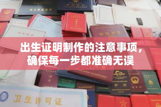 桃园出生证明制作的注意事项，确保每一步都准确无误